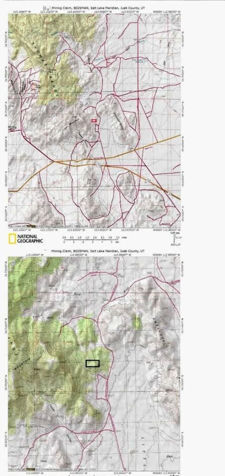 20-acre lode gold and gem mining claim - Mining claim photo